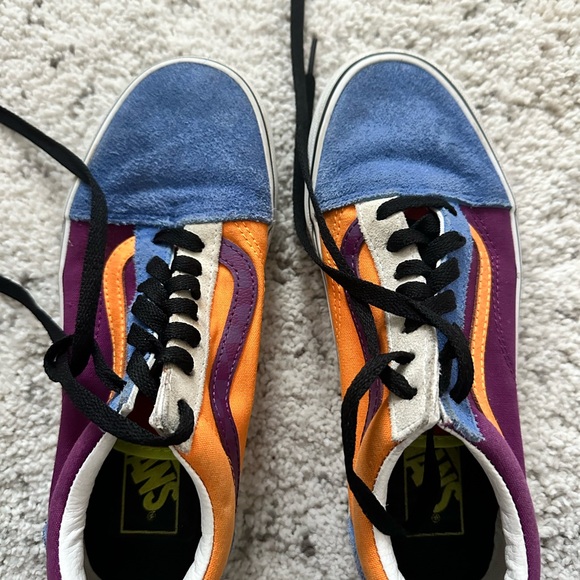 Vans Women's Sneakers - Purple, Orange, and Blue - Picture 3 of 3